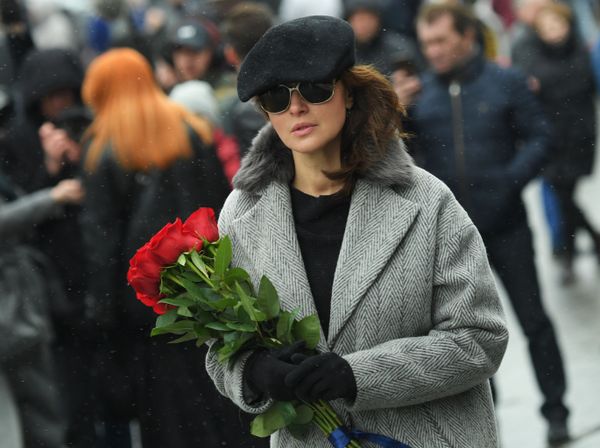 Актриса Анастасия Макеева на церемонии прощания с певицей Юлией Началовой (21 марта 2019). Москвa - Sputnik Армения