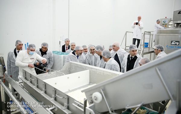 Նիկոլ Փաշինյանը ներկա է գտնվել պանրի և կաթնամթերքի այլ տեսակների գործարանի բացման արարողությանը - Sputnik Արմենիա