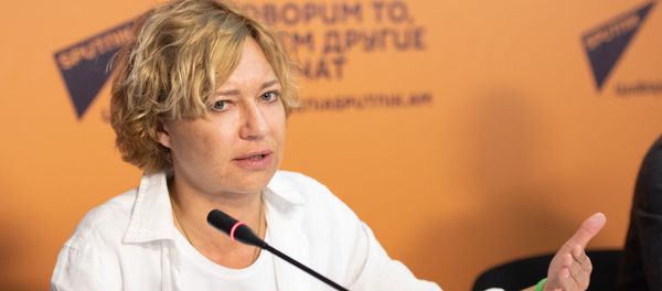 Советник МИА Россия сегодня Светлана Бабаева на учебном проекте SputnikPro (27 марта 2019). Еревaн Советник МИА Россия сегодня Светлана Бабаева на учебном проекте SputnikPro (27 марта 2019). Еревaн - Sputnik Армения