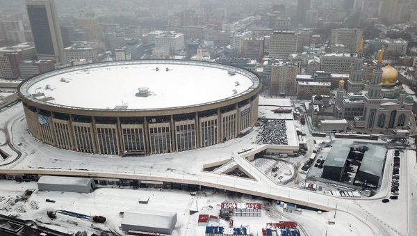 Закрытый на реконструкцию спортивный комплекс Олимпийский (4 марта 2019). Москвa - Sputnik Армения