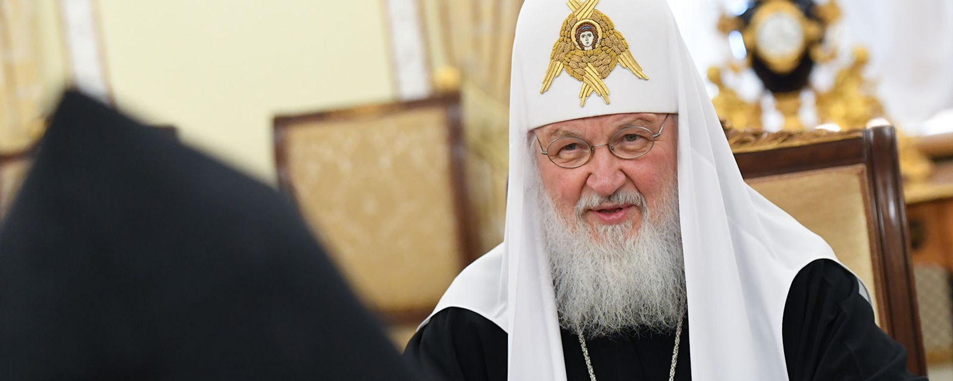 Патриарх Московский и всея Руси Кирилл во время встречи с Верховным Патриархом и Католикосом всех армян Гарегином II в Даниловом монастыре (2 апреля 2019). Москвa - Sputnik Армения, 1920, 12.10.2021