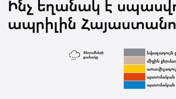 Ինչ եղանակ է սպասվում ապրիլին Հայաստանում - Sputnik Արմենիա