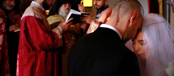 Традиционная армянская свадьба в церкви Святого Григория Просветителя, Иерусалим - Sputnik Արմենիա