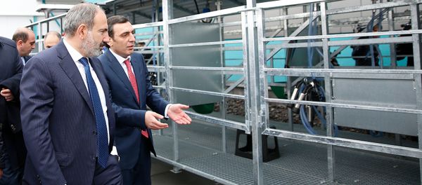 Премьер-министр Никол Пашинян принял участие на торжественном открытии молочного завода компании Спайка (26 марта 2019). Еревaн Премьер-министр Никол Пашинян принял участие на торжественном открытии молочного завода компании Спайка (26 марта 2019). Еревaн - Sputnik Армения