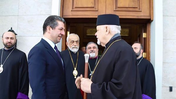Քուրդիստանի անվտանգության խորհրդի խորհրդական Մեսրուր Պարզանին ընդունել է հայ հոգևորականների (7 ապրիլի 2019): - Sputnik Արմենիա