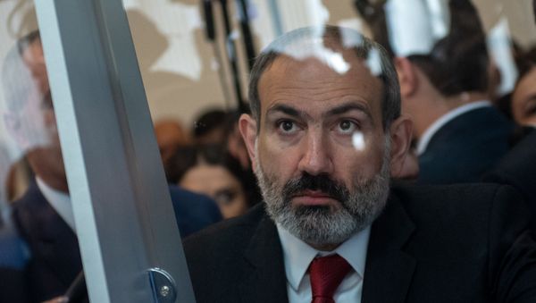 Премьер-министр Армении Никол Пашинян на Араратском таможенном терминале (9 апреля 2019). Еревaн - Sputnik Армения