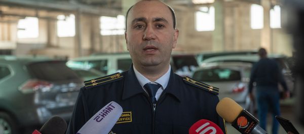 Начальник Араратского таможенного терминала Комитета госдоходов Армении Карен Бабаян - Sputnik Армения