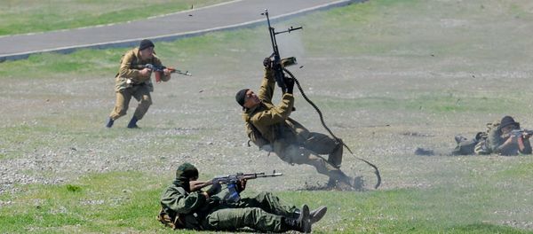 Масштабные учения Объединенной армяно-российской группировки войск (12 апреля 2019). Полигон им. Маршала Баграмяна - Sputnik Արմենիա