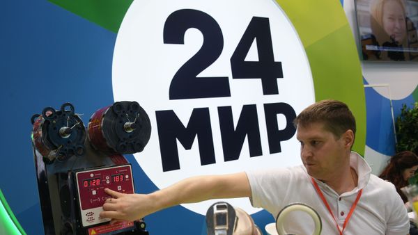 Стенд телеканала Мир 24 на 21-й международной выставке CSTB Telecom&Media 2019 Стенд телеканала Мир 24 на 21-й международной выставке CSTB Telecom&Media 2019 - Sputnik Армения