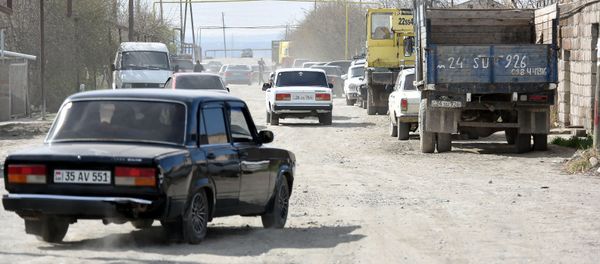 Улица в селе Зартонк (13 апреля 2019). Армавир - Sputnik Արմենիա
