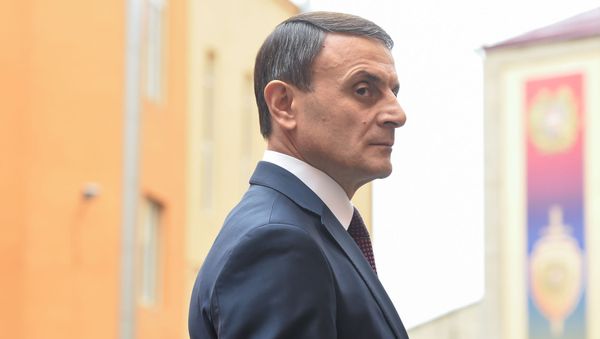 Начальник полиции Валерий Осипян на торжественном заседании, посвященном Дню полиции Армении (16 апреля 2019). Ереван - Sputnik Արմենիա