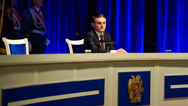 Начальник полиции  Армении Валери Осипян на торжественном заседании, посвященном Дню полиции Армении (16 апреля 2019). Ереван - Sputnik Արմենիա