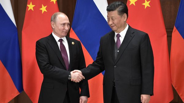 Встреча президента России Владимира Путина и председателя Китайской народной республики Си Цзиньпина (26 апреля 2019). Пекин - Sputnik Армения