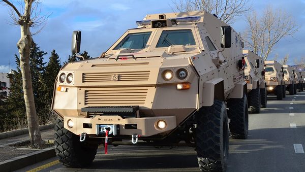 Mедико-эвакуационныe бронемашиы государственного военного научно-технического центра «Дельта» - Sputnik Армения