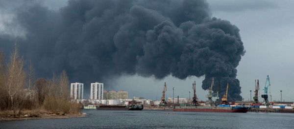 Пожар на заводе Красмаш в Красноярске - Sputnik Արմենիա