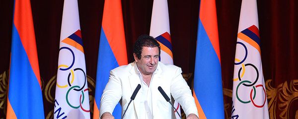 Президент НОК Армении Гагик Царукян на торжественной церемонии чествования и награждения спортсменов Армении (18 сентября 2016). Еревaн - Sputnik Արմենիա