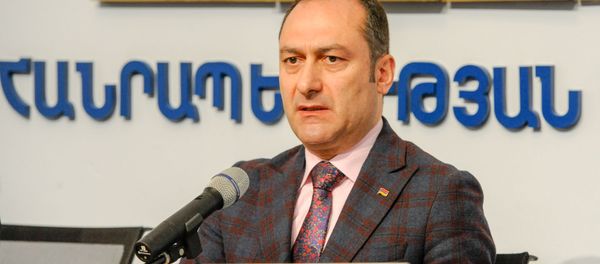 Министр юстиции Артак Зейналян на пресс-конференции (29 апреля 2019). Еревaн - Sputnik Արմենիա