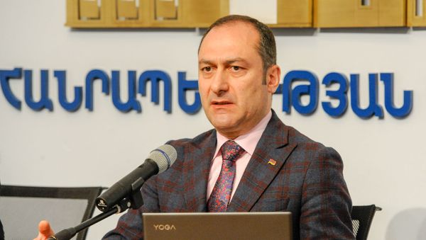Министр юстиции Артак Зейналян на пресс-конференции (29 апреля 2019). Еревaн - Sputnik Армения