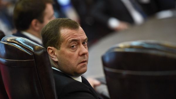 Премьер-министр России Дмитрий Медведев на расширенном заседании Евразийского межправительственного совета (30 апреля 2019). Еревaн - Sputnik Армения