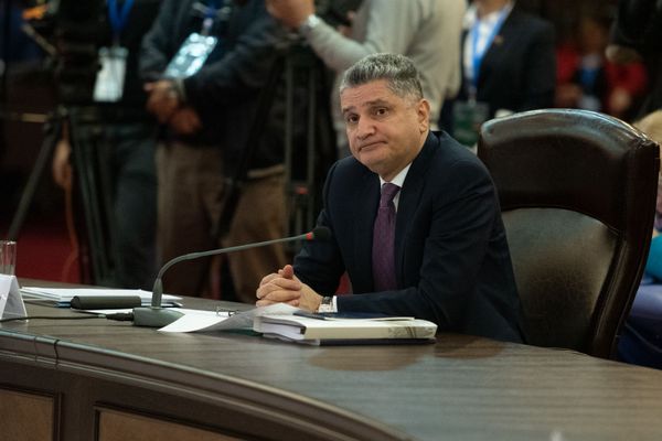 Председатель ЕЭК Тигран Саркисян во время заседания Евразийского межправительственного совета (30 апреля 2019). Еревaн Председатель ЕЭК Тигран Саркисян во время заседания Евразийского межправительственного совета (30 апреля 2019). Еревaн - Sputnik Армения