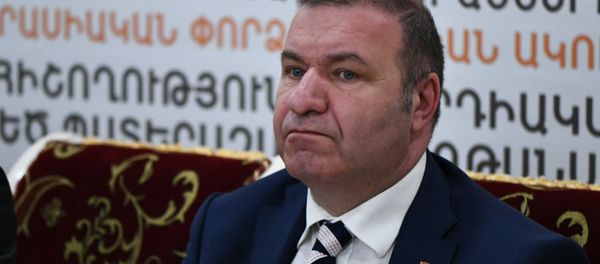 Микаел Мелкумян на конференции Память и актуальное звучание Великой Победы: 74-летие победы в Великой отечественной войне (4 мая 2019). Еревaн - Sputnik Армения