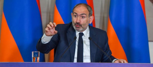 Пресс-конференция премьер-министра Никола Пашиняна по итогам первого года пребывания на посту (8 мая 2019). Еревaн - Sputnik Արմենիա