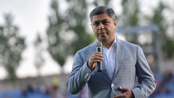 Речь президента ФФА Артура Ванецяна перед началом финала Кубка Армении по футболу (8 мая 2019). Еревaн - Sputnik Армения