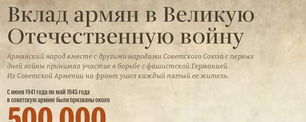 Вклад армян в Великую Отечественную войну Вклад армян в Великую Отечественную войну - Sputnik Армения