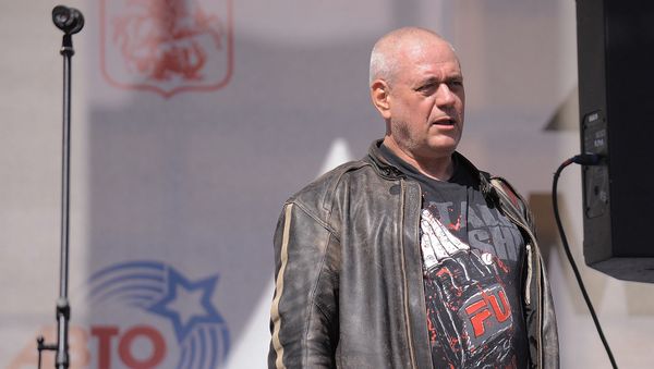 Главный редактор радиостанции Говорит Москва Сергей Доренко на «Московском мотофестивале-2018» (5 мая 2018). Москвa - Sputnik Армения