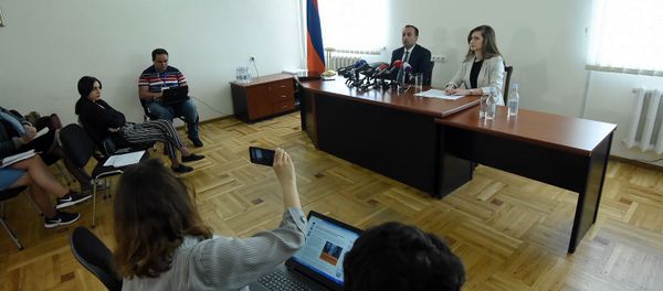 Пресс-конференция министра здравоохранения Арсена Торосяна по итогам первого года пребывания на посту (13 мая 2019). Еревaн - Sputnik Արմենիա