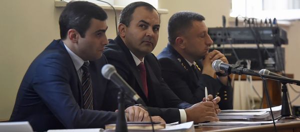 Генеральный прокурор Артур Давтян на заседании суда по делу 1 марта (13 мая 2019). Еревaн - Sputnik Армения