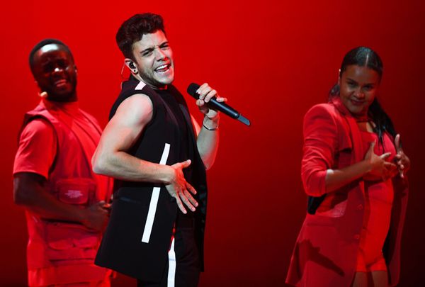 Շվեյցարիայի ներկայացուցիչ Լուկա Խենին «She Got Me» երգով Թել Ավիվում «Եվրատեսիլ 2019» երգի միջազգային մրցույթի երկրորդ կիսաեզրափակիչի փորձի ժամանակ։  - Sputnik Արմենիա