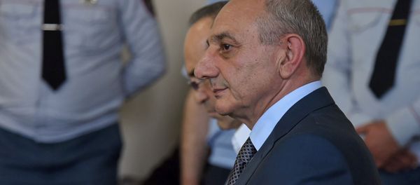 Президент Карабаха Бако Саакян на заседании суда по делу 1 марта (16 мая 2019). Еревaн Президент Карабаха Бако Саакян на заседании суда по делу 1 марта (16 мая 2019). Еревaн - Sputnik Армения