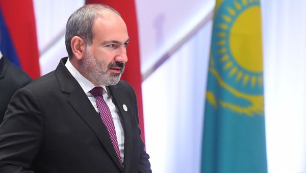 Премьер-министр Армении Никол Пашинян на заседании Высшего Евразийского экономического совета, приуроченного к пятилетию подписания Договора о Евразийском экономическом союзе (29 мая 2019). Нур-Султан - Sputnik Армения