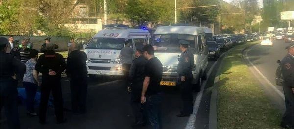 Наезд на проспекте Мясникяна - Sputnik Արմենիա