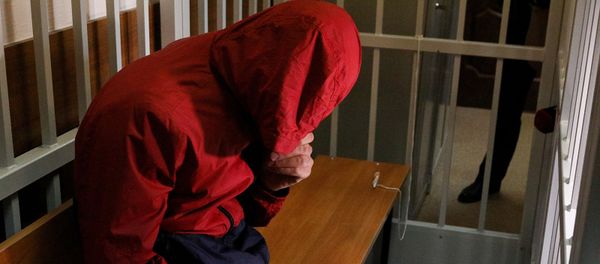 Избрание меры пресечения в Красногорском городском суде Московской области Нареку Степаняну, бармену заведения, рядом с которым убили ветерана боевых действий Никиту Белянкина (5 июня 2019). Москвa - Sputnik Արմենիա