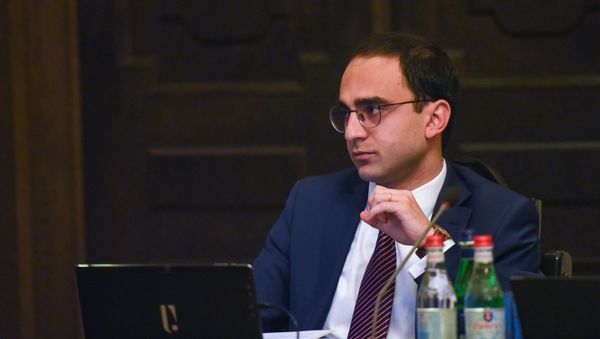 Вице-премьер Тигран Авинян на заседании правительства Армении (6 июня 2019). Еревaн - Sputnik Արմենիա