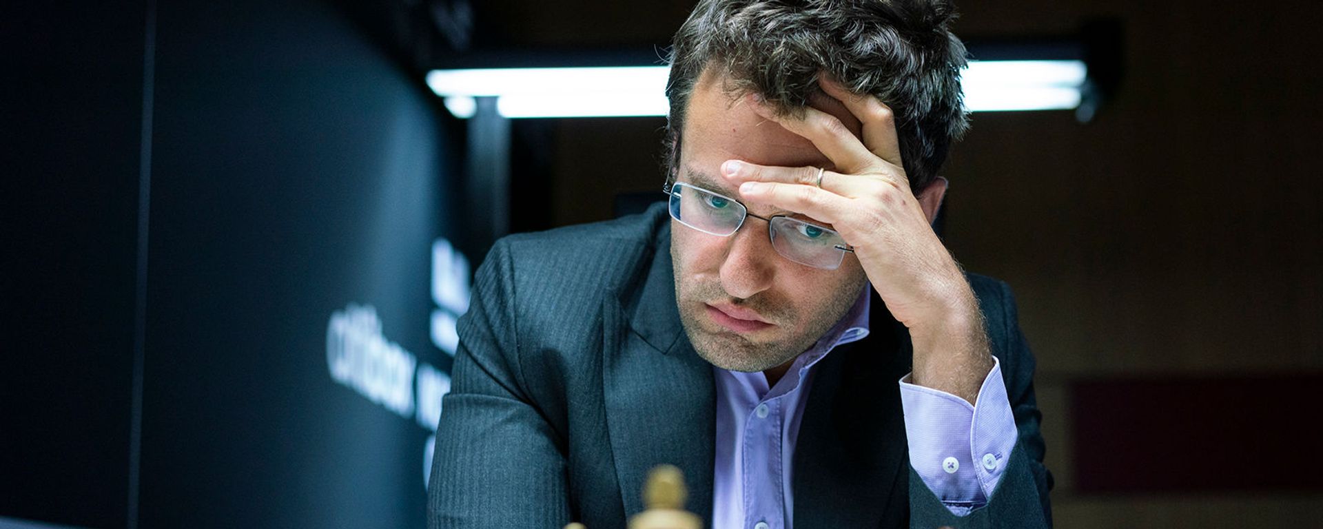 Левон Аронян во время партии с Шахрияром Мамедъяровым в турнире Altibox Norway Chess 2019 (6 июня 2019). Ставангер, Норвегия Левон Аронян во время партии с Шахрияром Мамедъяровым в турнире Altibox Norway Chess 2019 (6 июня 2019). Ставангер, Норвегия - Sputnik Армения, 1920, 08.05.2021