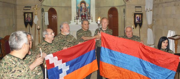 На вершине Мусалера зажгли огонь Панармянских игр - Sputnik Արմենիա