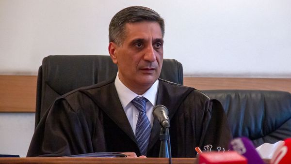 Судья Армен Даниелян на судебном заседании по делу 1 марта (14 июня 2019). Еревaн - Sputnik Армения