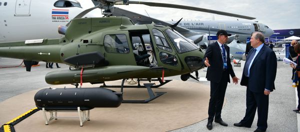 Президент Армен Саркисян на международном аэрокосмическом салоне Paris Air Show 2019 (19 июня 2019). Ле Бурже - Sputnik Արմենիա