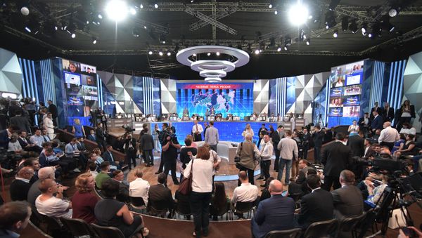  Ежегодная специальная программа Прямая линия с Владимиром Путиным - Sputnik Армения