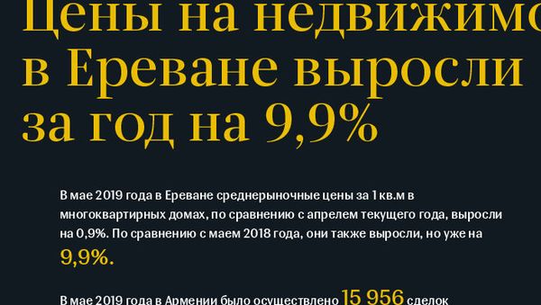 Цены на недвижимость в Ереване выросли за год на 9,9% - Sputnik Армения