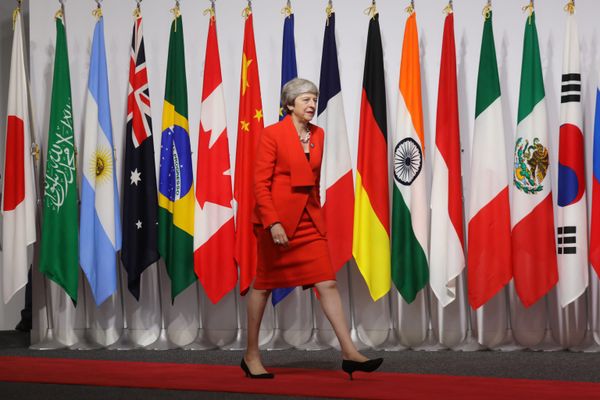 Премьер-министр Великобритании Тереза Мэй на саммите G20 в Осаке Премьер-министр Великобритании Тереза Мэй на саммите G20 в Осаке - Sputnik Армения
