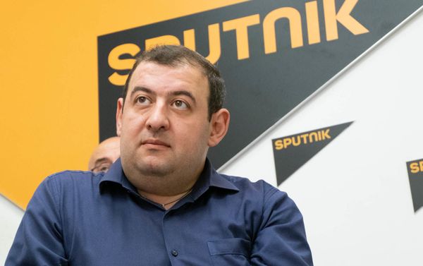 Директор государственного информационного агентства Арменпресс Арам Ананян на модуле SputnikPro (29 июня 2019). Еревaн - Sputnik Армения