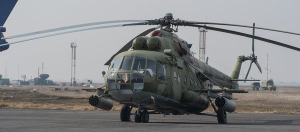 Авиашоу на военном аэродроме Эребуни. Вертолет МИ-24 Авиашоу на военном аэродроме Эребуни. Вертолет МИ-24 - Sputnik Армения