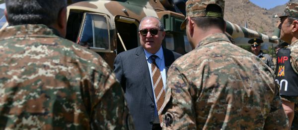 Рабочий визит президента Армена Саркисяна в Сюникскую область (5 июля 2019). Сюник - Sputnik Արմենիա