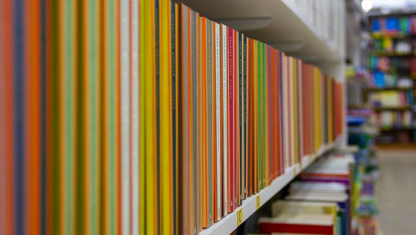 Полка с зарубежной литературой в книжном магазине Букинист - Sputnik Армения