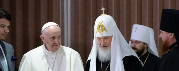 Встреча патриарха Московского и всея Руси Кирилла с папой римским Франциском - Sputnik Армения