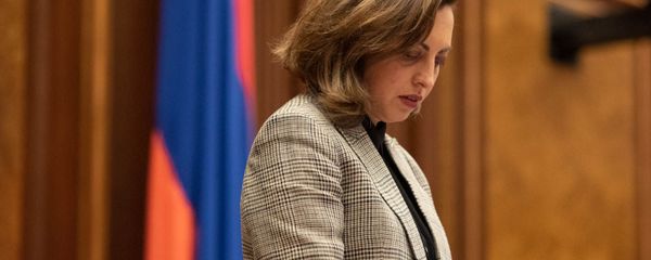 Вице-спикер НС Лена Назарян на внеочередном заседании парламента (9 июля 2019). Еревaн - Sputnik Армения